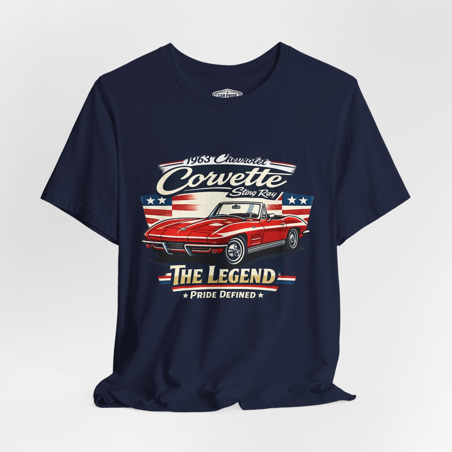 1963 Chevrolet Corvette Stingray Convertible Pride - Premium Tee