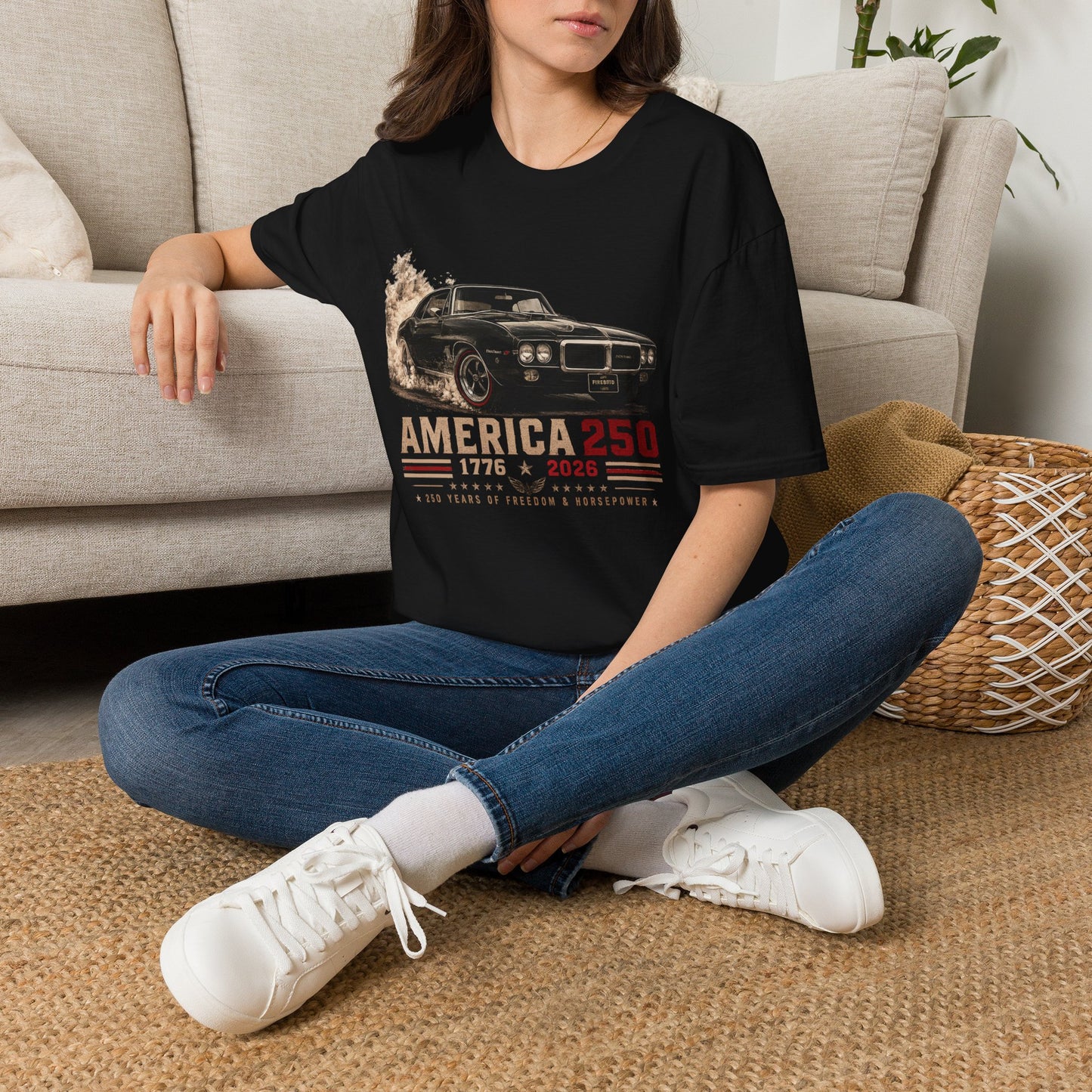 USA 250 Firebird Shirt | USA 250th Anniversary Gift | Classic Car Lover Shirt