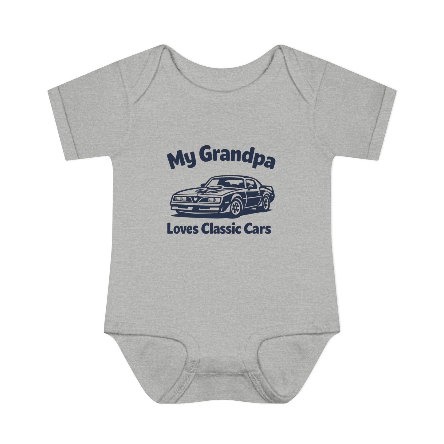 Funny Car Baby Onesie | Classic Car | Grandpa Car Lover Gift | 1979 Pontiac Trans AM | Grandpa Likes Cars