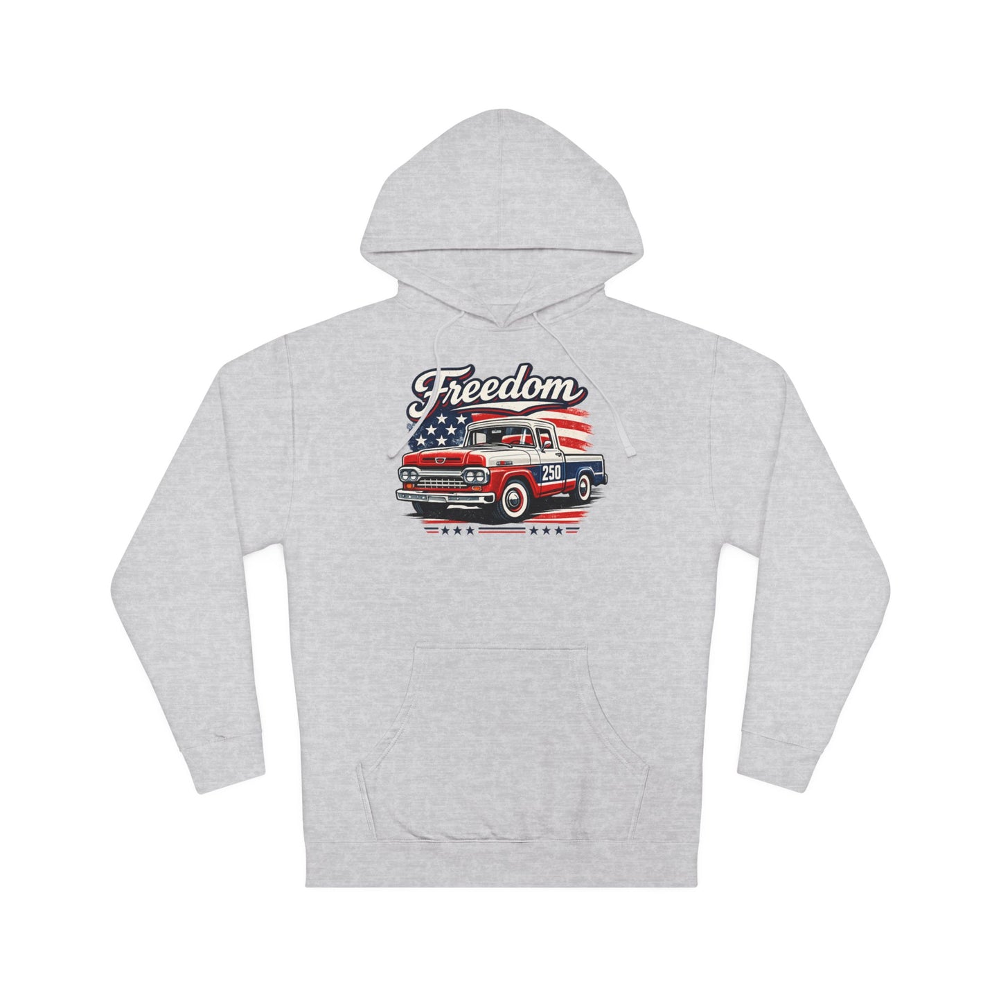 Freedom Chevy C10 Pickup 250 Patriotic American Muscle Car Hoodie| Fathers Day Gift | Car Enthusiast Hoodie