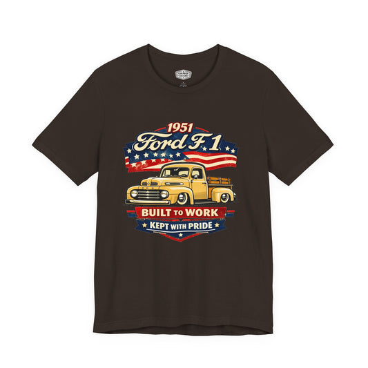 1951 Ford F1 Yellow Pride - Premium Tee