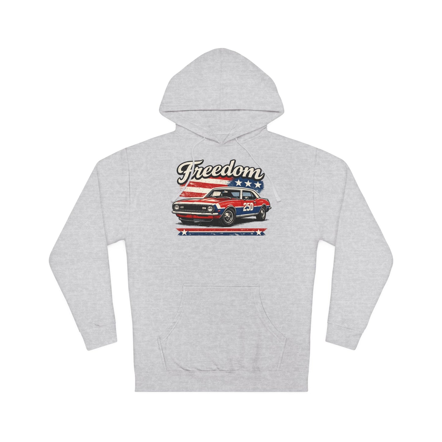 Freedom Classic Camaro 250 Patriotic American Muscle Car Hoodie| Fathers Day Gift | Car Enthusiast Hoodie