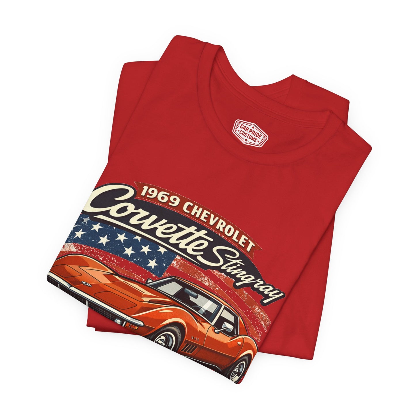 1969 Chevrolet Corvette Stingray Burnt Orange Pride - Premium Tee