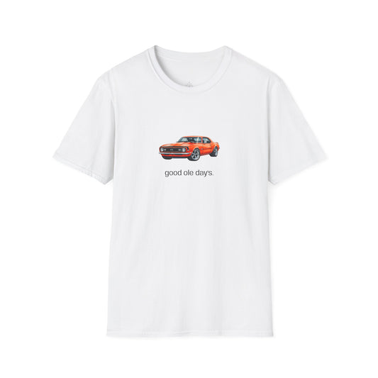 1968 Camaro SS Good Ole Days T-Shirt | Classic Muscle Car Tee | Personalized Camaro Shirt | Vintage Car Gift
