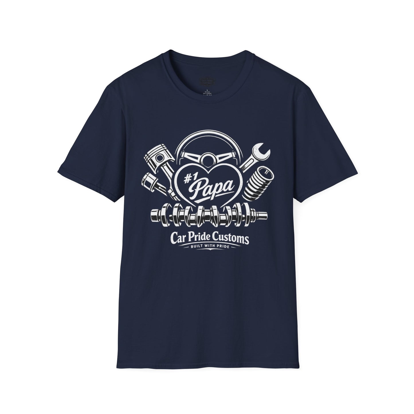 #1 Papa Car Shirt | Father’s Day Gift for Papa | Car Lover Shirt | Grandpa Car Shirt | Automotive Tee
