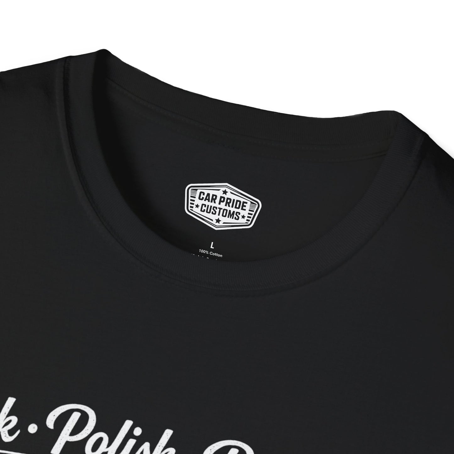 Park Polish Repeat | 1932 Ford Deluxe Hot Rod T-Shirt | Funny Vintage Car Show Graphic Tee | Ford Roadster Shirt